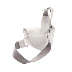 Dior Body Waist White Christian Saddle Bag Leather White